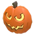 Halloween Orange Pumpkin Flying Disc