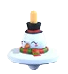 Spinning Top Flying Disc