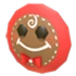 Gingerbread Face Flying Disc