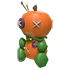 Halloween Orange Pumpkin Voodoo Doll