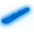 Blue Neon Snowboard