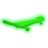 Neon Green Skateboard