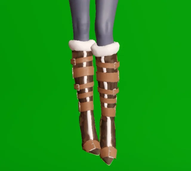 Buckled Fur Boots