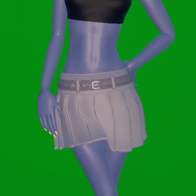 Pleated Mini Skirt