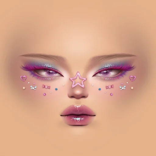 Bubblegum Gal Fashion Doll Makeup