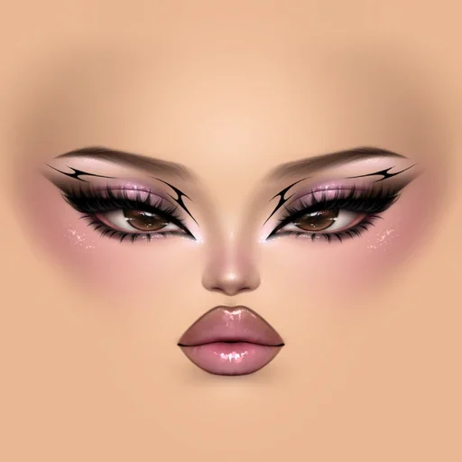 Denim Y2K Makeup