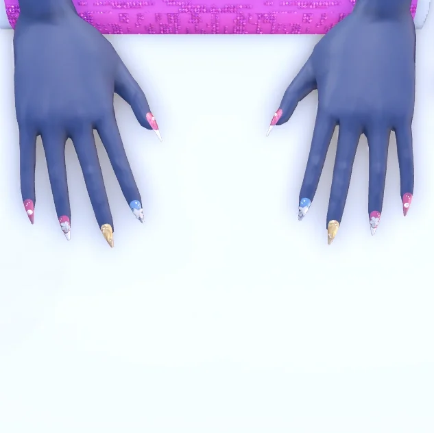 Nails With Charms
