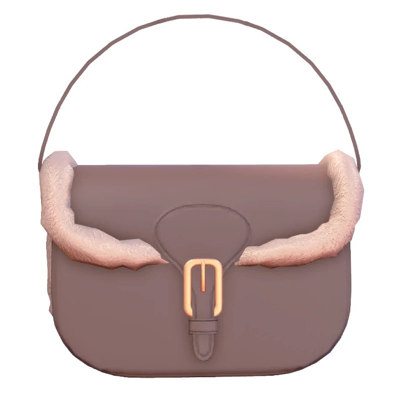 Fur Trim Bag
