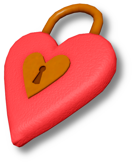 Bronze Heart-Lock