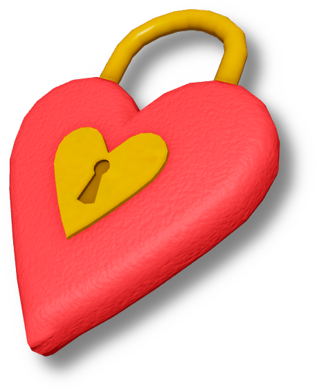 Gold Heart-Lock