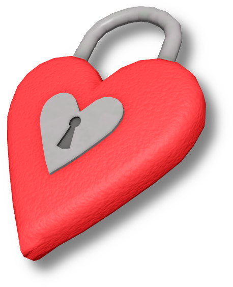 Silver Heart-Lock