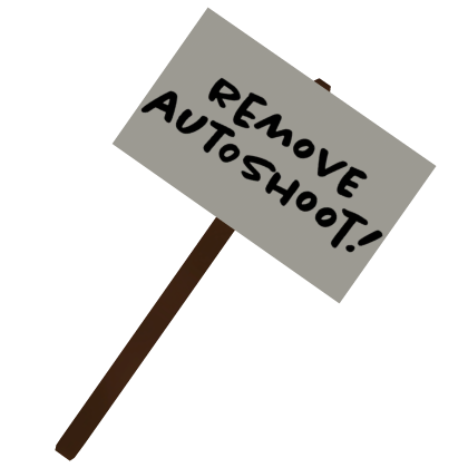 Remove Autoshoot Sign