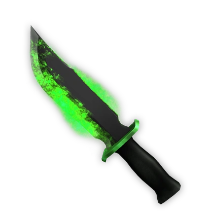 Green Flaming Knife