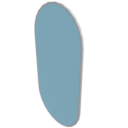 Horizontal Oval Mirror