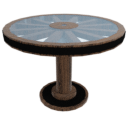 Iron Wagon Wheel Table