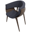 Rounded Cushion Chair