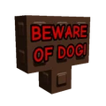 Beware of Dog Sign