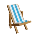 Blue Short Beach Chair