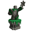 Mossy Stone Blossom Statue