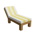 Yellow Long Beach Chair