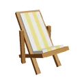 Yellow Short Beach Chair
