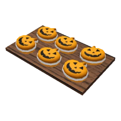Plate of Pumpkin Macarons