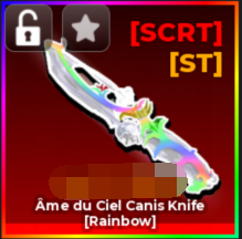 Ame du Ciel Canis Knife (Rainbow)