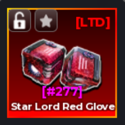 Starlord Red Glove