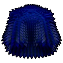 Blue Spikey Coat