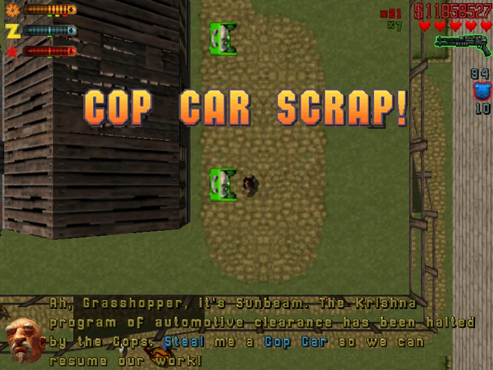 Cop Car Scrap!