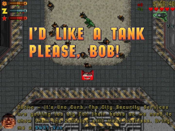 I'd Like A Tank Please, Bob!