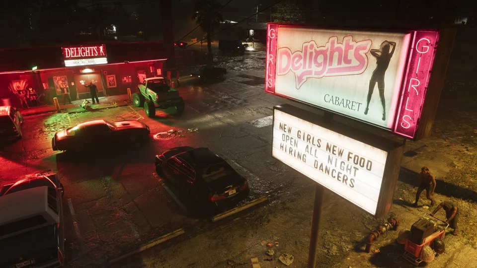 Cabaret sign in Port Gellhorn
