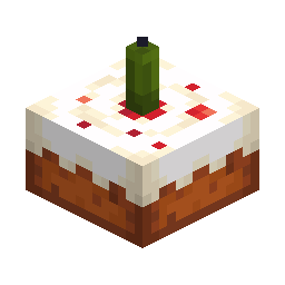 Cake with Green Candle