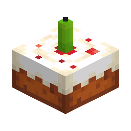 Cake with Lime Candle