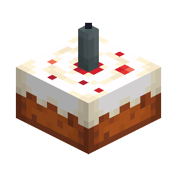Cake with Gray Candle