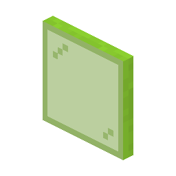 Lime Stained Glass Pane