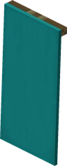 Cyan Wall Banner (wall)