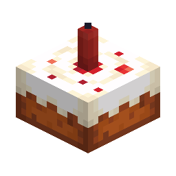 Cake with Red Candle