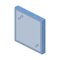 Light Blue Stained Glass Pane