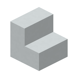 White Concrete Stairs