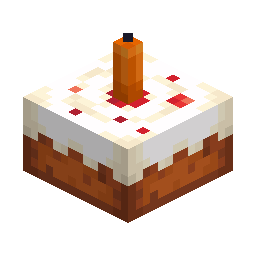 Cake with Orange Candle