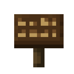 Dark Oak Sign