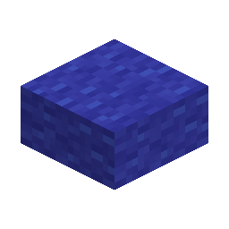 Blue Wool Slab · Crafting table
