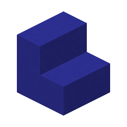Blue Concrete Stairs · Crafting table