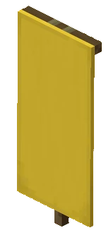 Yellow Banner · Crafting table