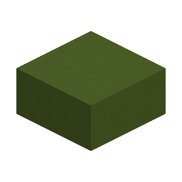 Green Concrete Slab · Crafting table