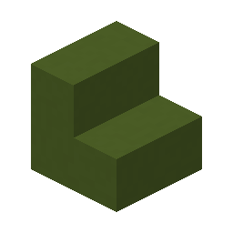 Green Concrete Stairs · Crafting table