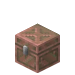 Waxed Exposed Copper Chest · Crafting table