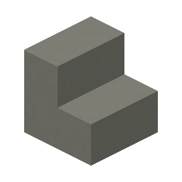 Light Gray Concrete Stairs · Crafting table