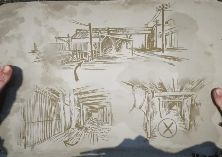 Le Trésor des Morts Map 1